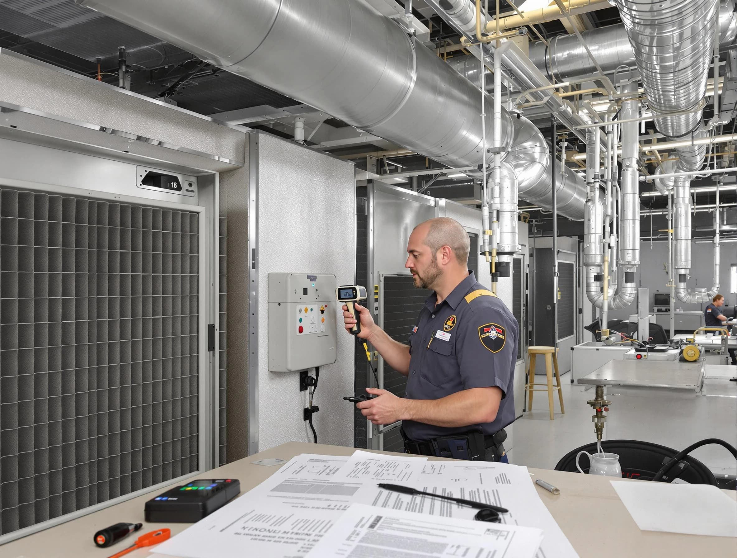 Professional filter system inspection by Tarrant Air Duct Cleaning in Tarrant