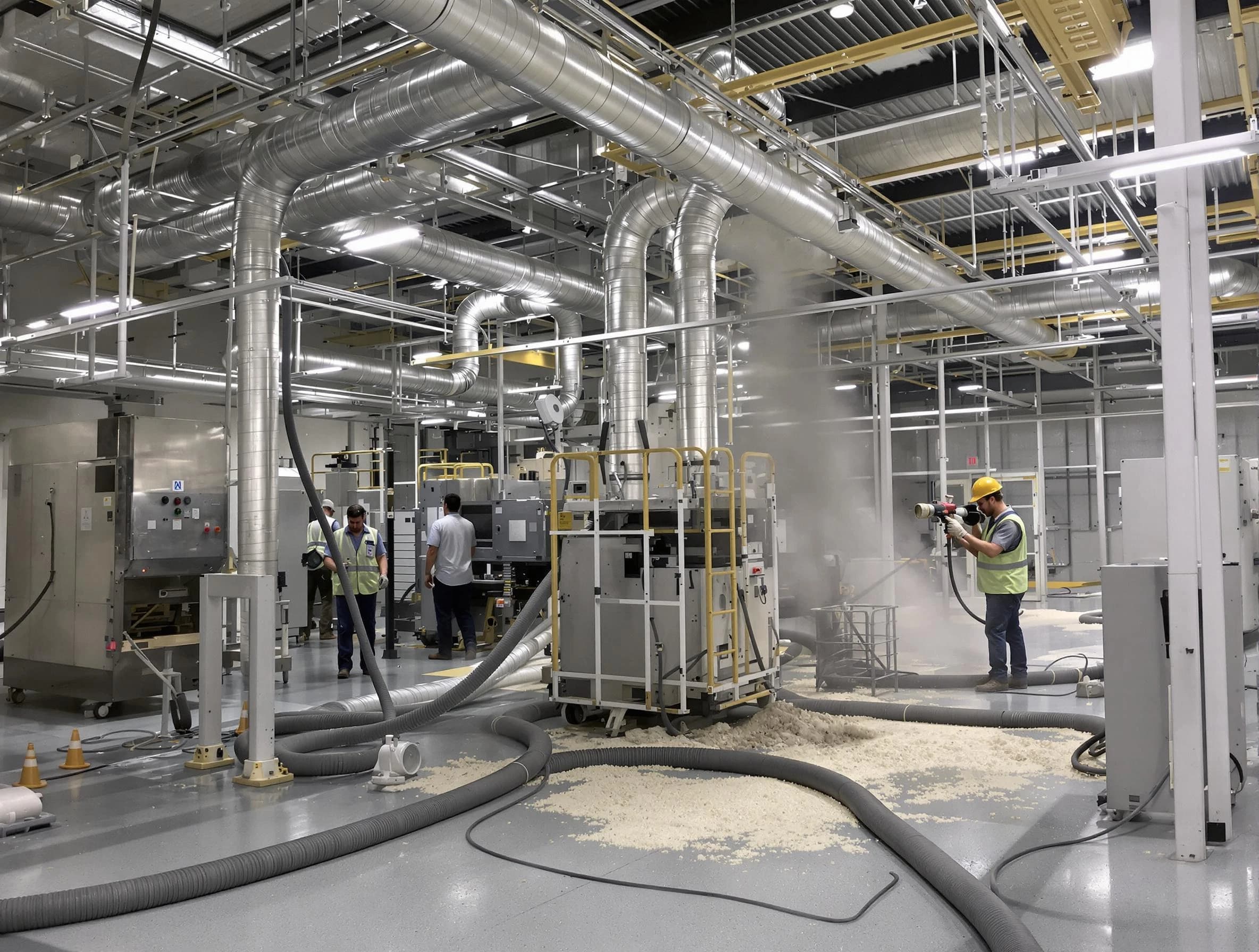 Heavy-duty industrial duct cleaning by Tarrant Air Duct Cleaning in Tarrant