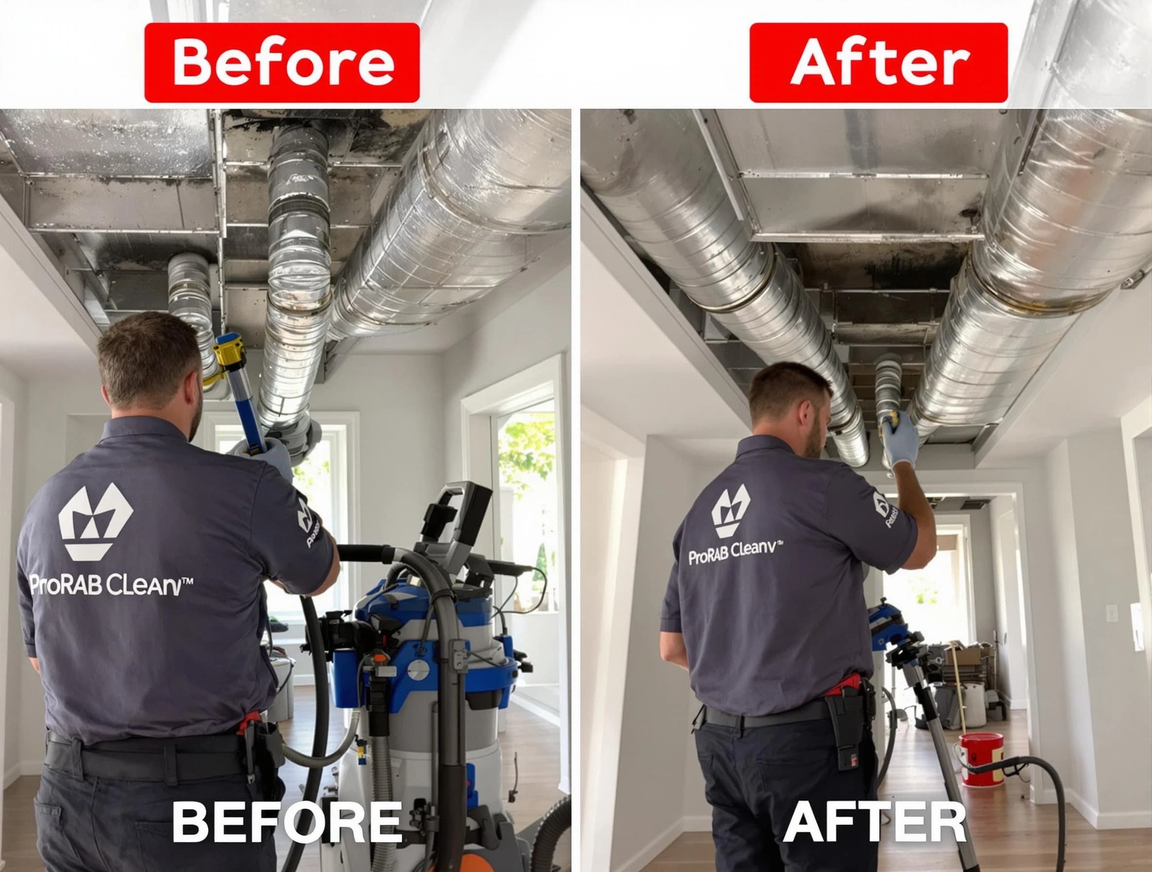 Tarrant Air Duct Cleaning expert performing thorough residential duct cleaning in a Tarrant home