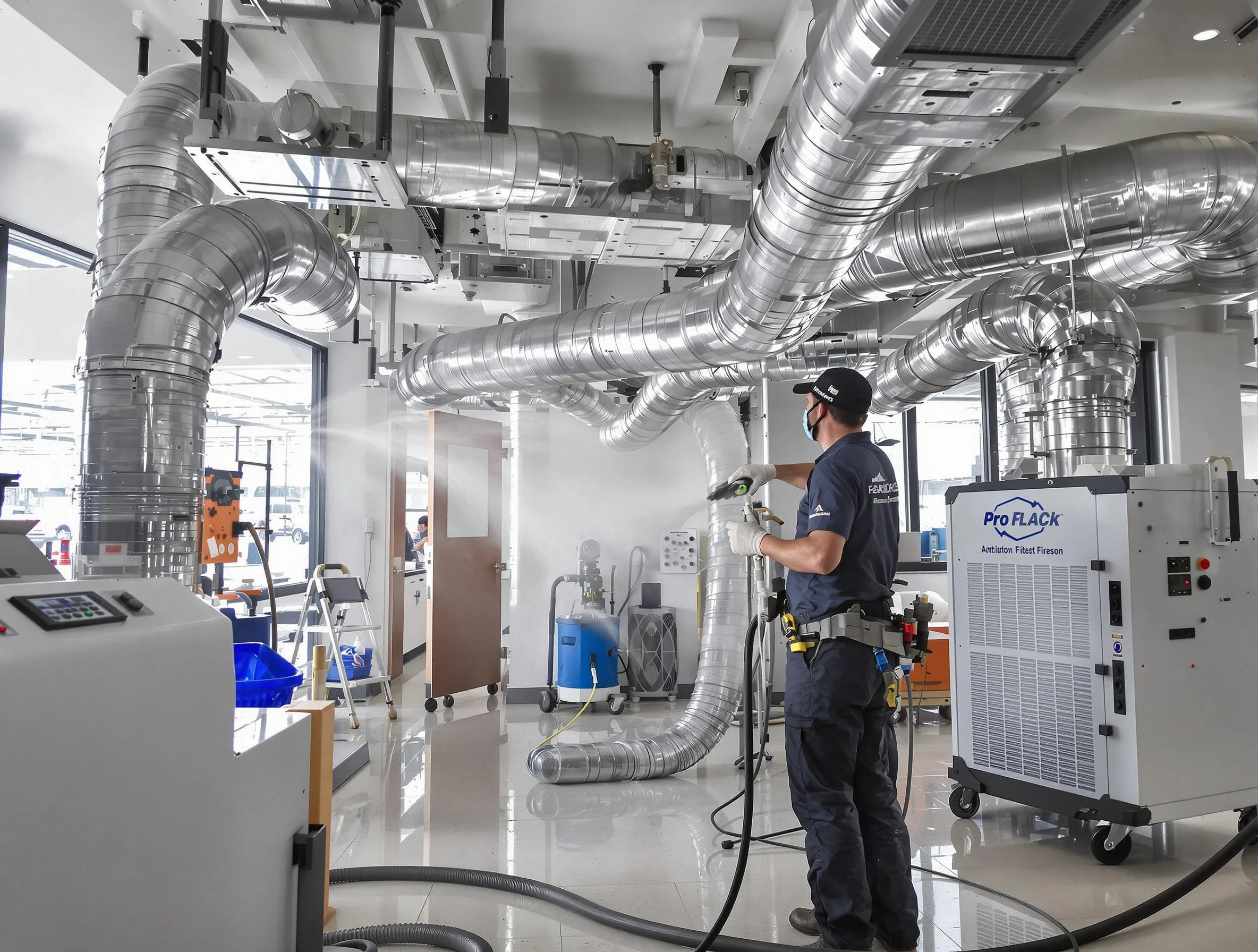 Negative Pressure Air Duct Cleaning in Tarrant