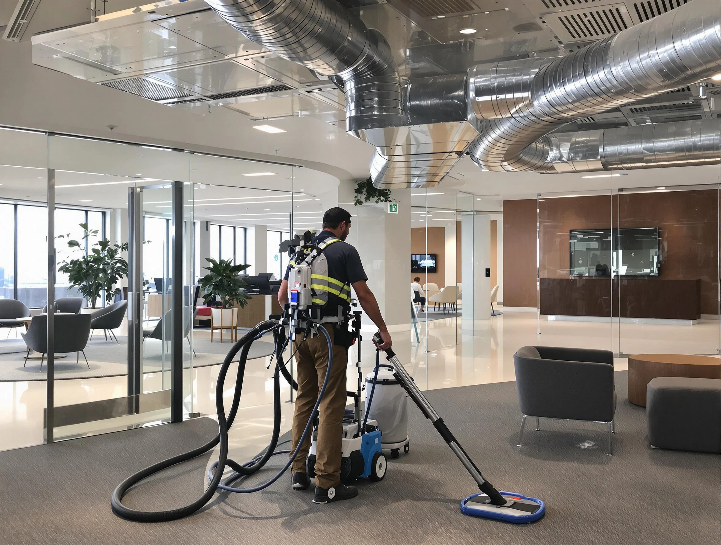 Commercial duct cleaning service by Tarrant Air Duct Cleaning in Tarrant