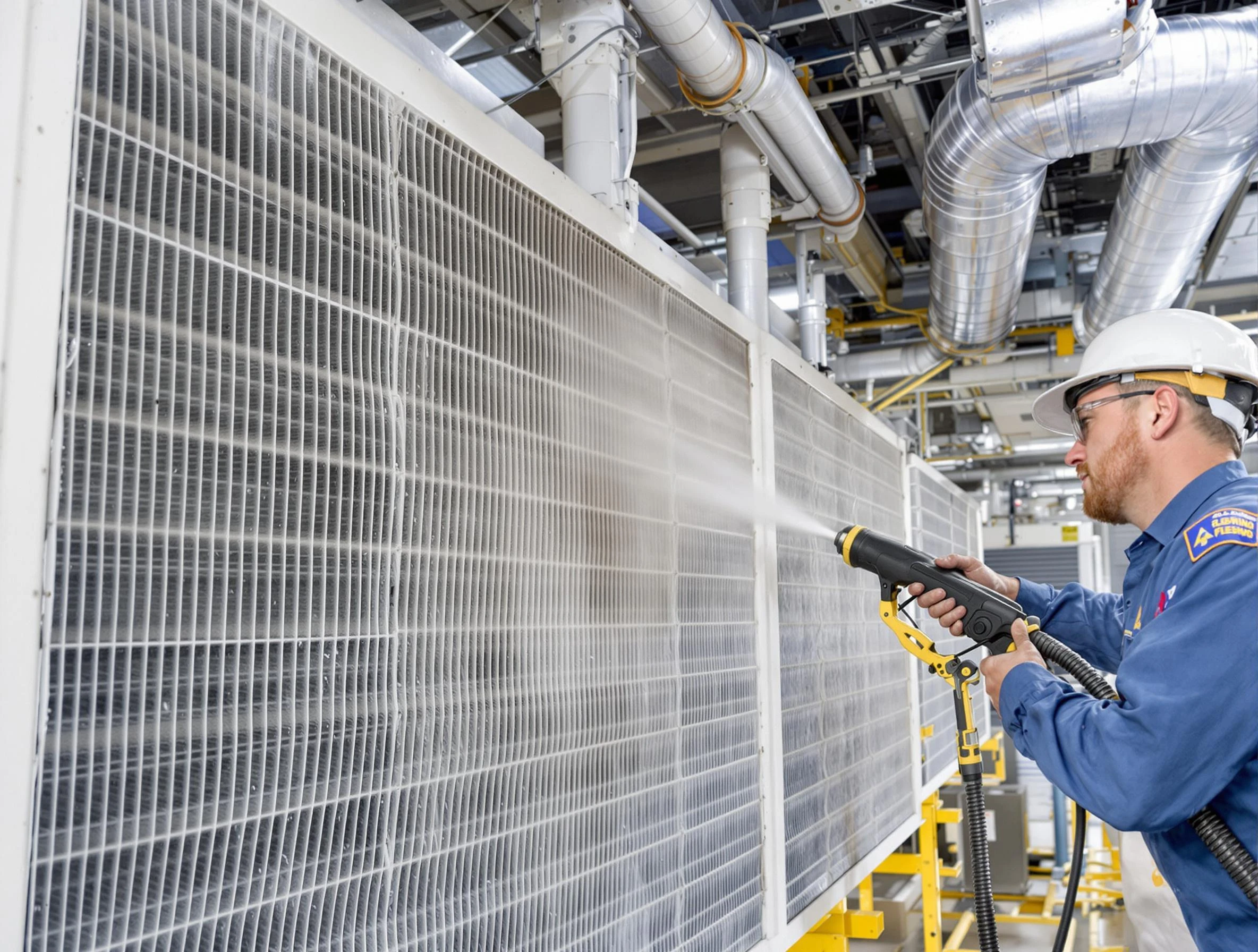 Professional commercial coil cleaning by Tarrant Air Duct Cleaning in Tarrant