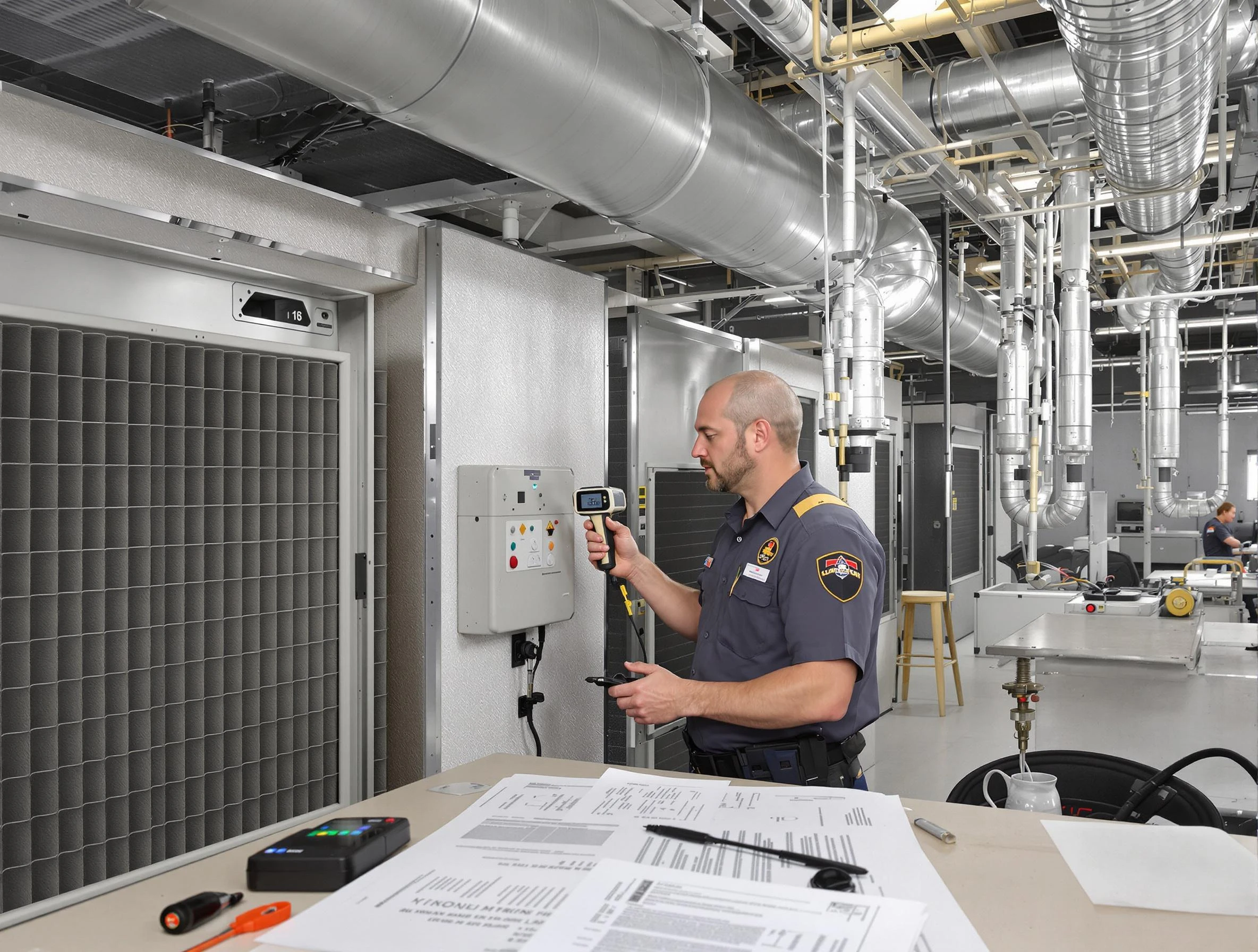 Professional filter system inspection by Tarrant Air Duct Cleaning in Tarrant