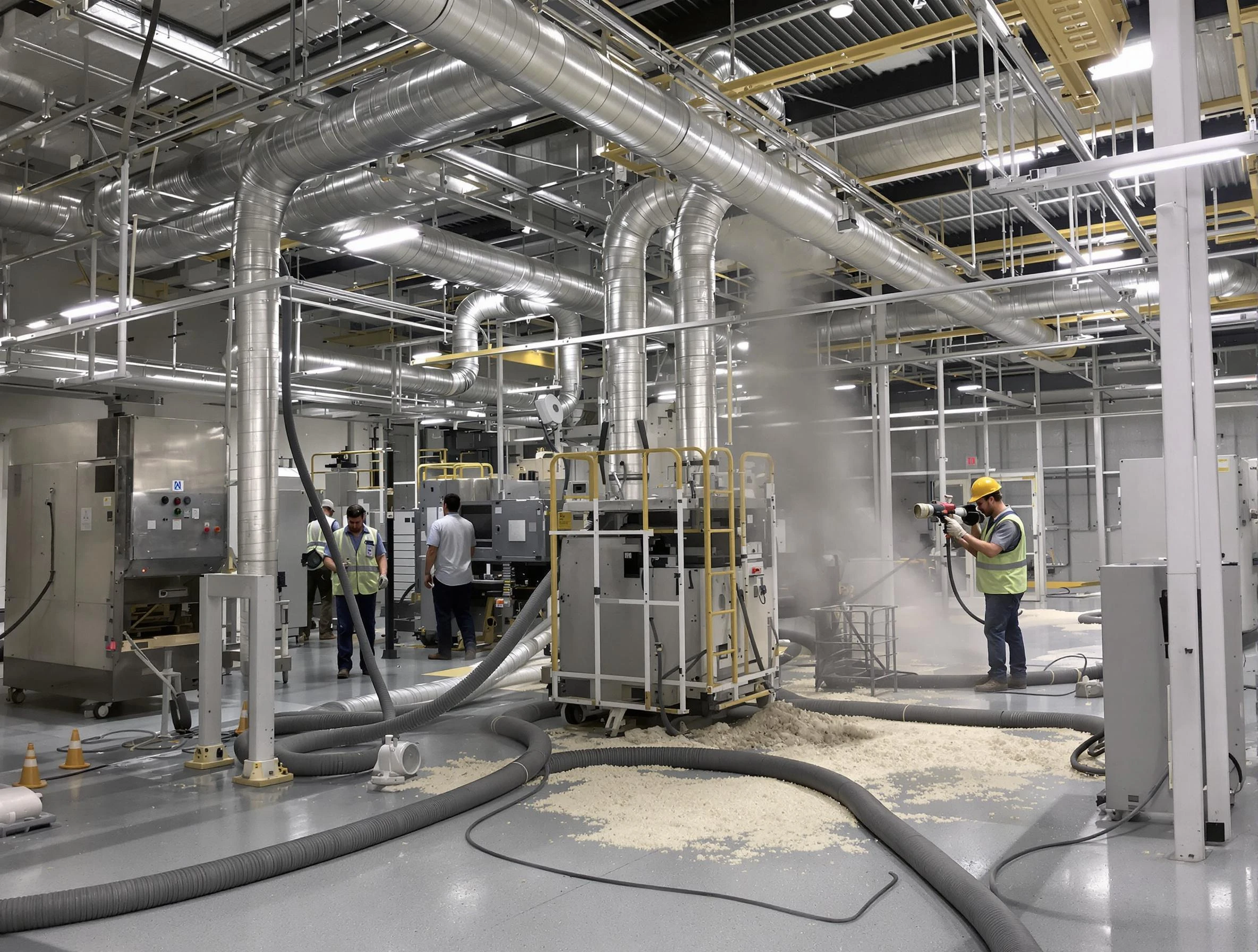 Heavy-duty industrial duct cleaning by Tarrant Air Duct Cleaning in Tarrant